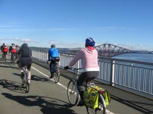 Crossing the Forth Road Bridge