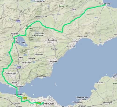 Lepra route map